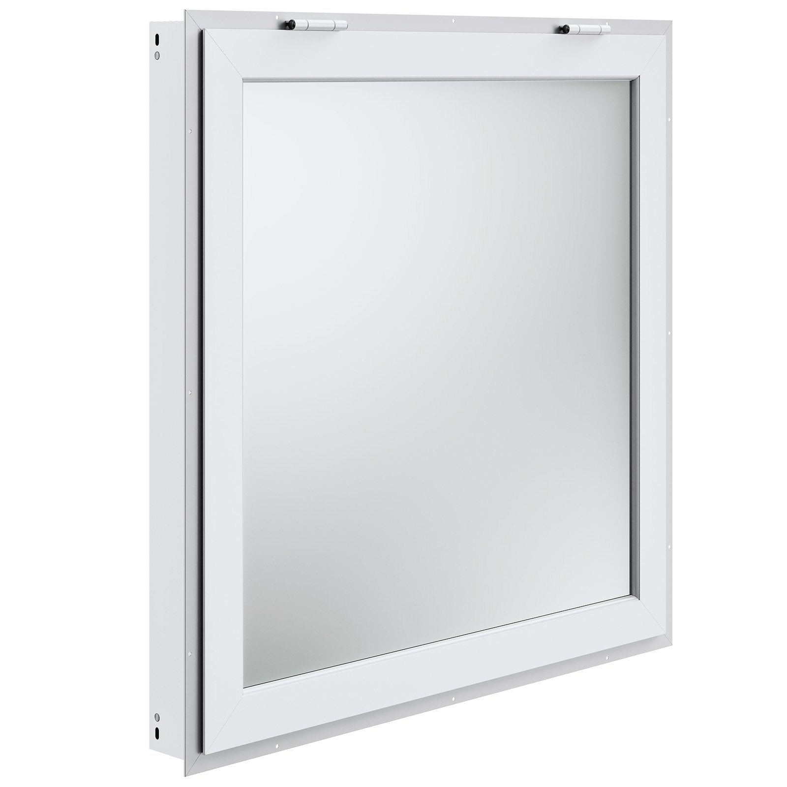 VEVOR Concession Window 36"x36", Aluminum Alloy Food Truck Service Window with 4 Horizontal Sliding Windows & Awning Door & Drag Hook, Up to 85 Degrees Serving Window for Food Truck Concession Trailer