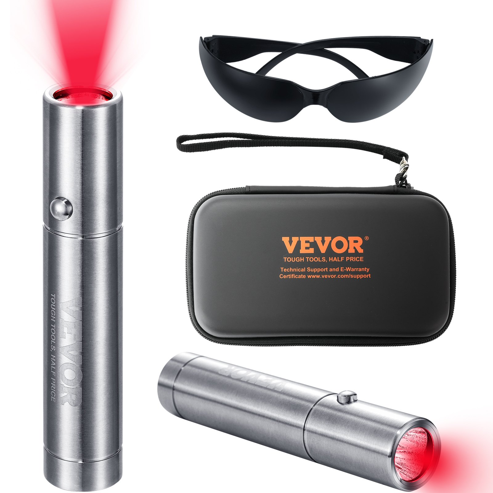 VEVOR Red Light Therapy Device for for Body, Red & Near Infrared Light Therapy Wand with 3 Wavelengths, Handheld Red Light Healing Therapy Torch for Joint Muscles Pain Relief, Wound Healing, Skin Heal