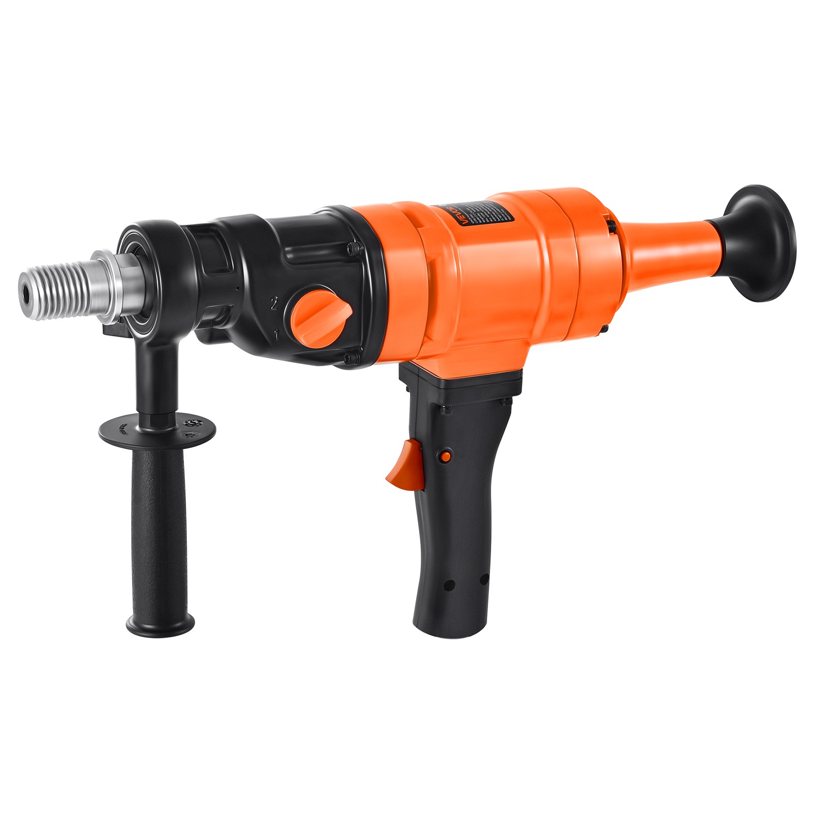 VEVOR diamantkernboormachine, maximale boordiameter 20 cm, handbediende diamantboor voor nat en droog gebruik met 4 boren en 2 instelbare snelheden (1000 / 2250 tpm) voor beton, baksteen en steen, 1500 W
