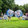 VEVOR 2 x Opblaasbare Bumper Sumo Ballen 1,2 m voor Jeugd, Blauw, voor Tuin, Camping, Picknick, Gazon & Buitengebruik, 0,5 mm Dik PVC, Hittegelaste Handvatten & Stevige Schouderbanden