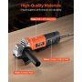 VEVOR Angle Grinder, 114.3mm Electric Grinder Power Tool, 4.5Amps 12000RPM High-Speed Corded Angle Grinders with Adjustable Dust Guard for Metal Grinding, Cutting, Rust Removal (Disc Not Included)