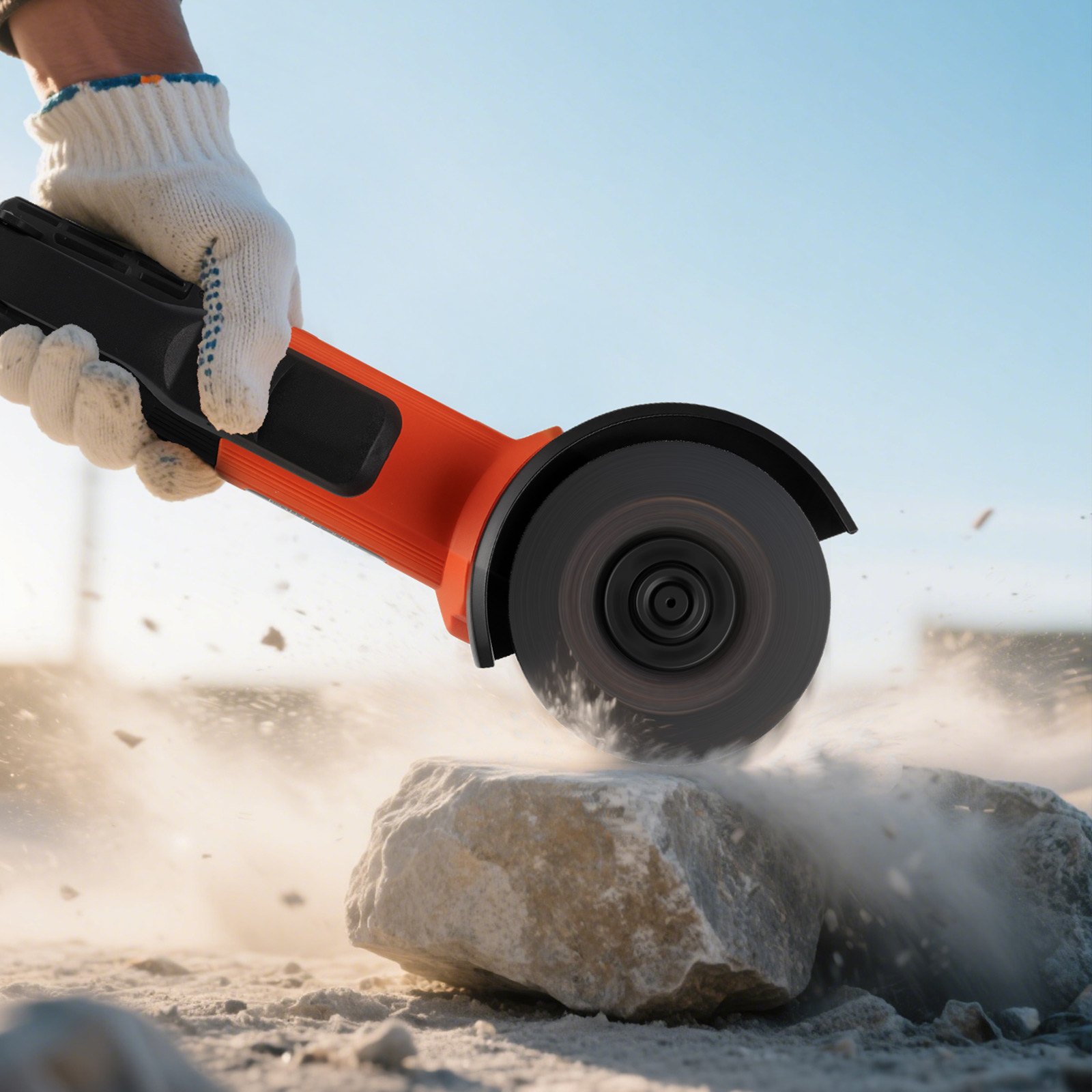 VEVOR Angle Grinder, 114.3mm Electric Grinder Power Tool, 4.5Amps 12000RPM High-Speed Corded Angle Grinders with Adjustable Dust Guard for Metal Grinding, Cutting, Rust Removal (Disc Not Included)