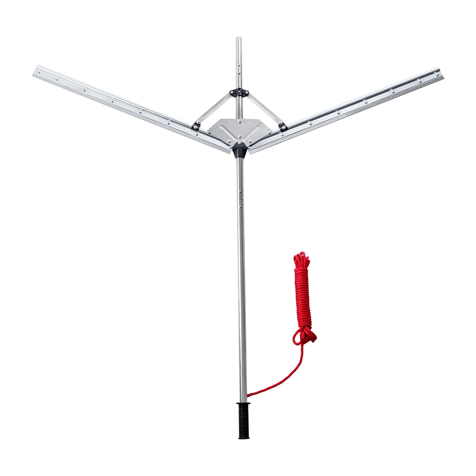 VEVOR Lake Weed Cutter, Pond Aquatic Plant Cutting Tool with 62 in Max. Cut Width, Sharp and Heavy-Duty Steel Blades, Pond Rake with 30 ft Throw Rope, for Cattail, Phragmites, Lilly Pads & Chara