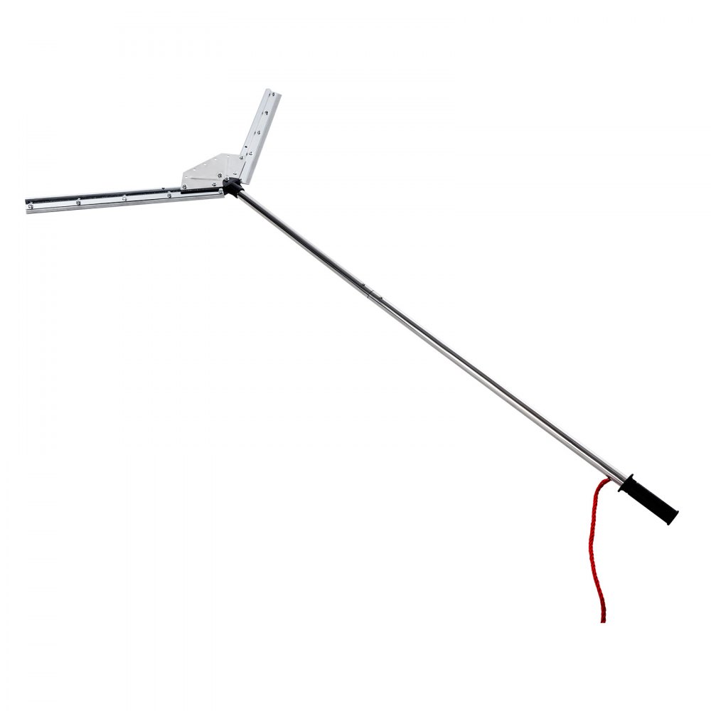 VEVOR Lake Weed Cutter, Pond Aquatic Plant Cutting Tool with 37 in Max. Cut Width, Sharp and Heavy-Duty Steel Blades, Pond Rake with 30 ft Throw Rope, for Cattail, Phragmites, Lilly Pads & Chara