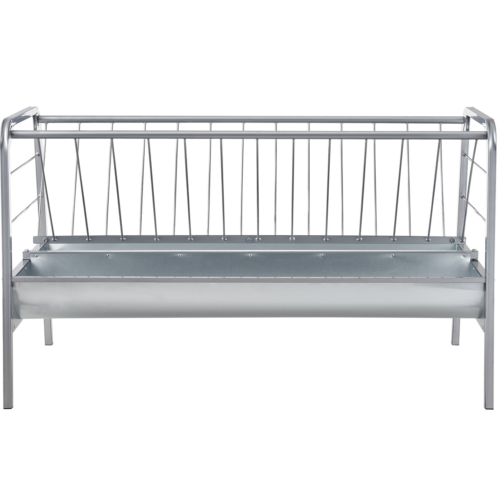 VEVOR vee hooirek, 2-in-1 graan- en hooivoeder, hooirek met een capaciteit van 80 gallon, 1471 mm lange geiten hooivoeder, stalen graan- en hooihouder voor schapenstallen