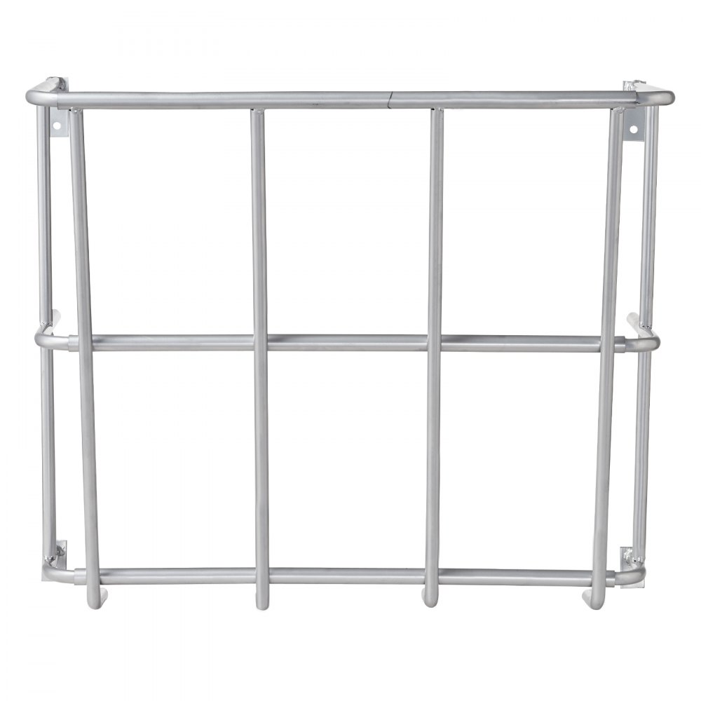 VEVOR Livestock Hay Feeder, 18.5 Gallons Large Capacity, Heavy-Duty Steel Goat Hay Rack, 24.4" Long Wall Mounted Horse Hay Holder, Multiple Sided Feeding Rack for Sheep Farm Livestock Indoor Outdoor