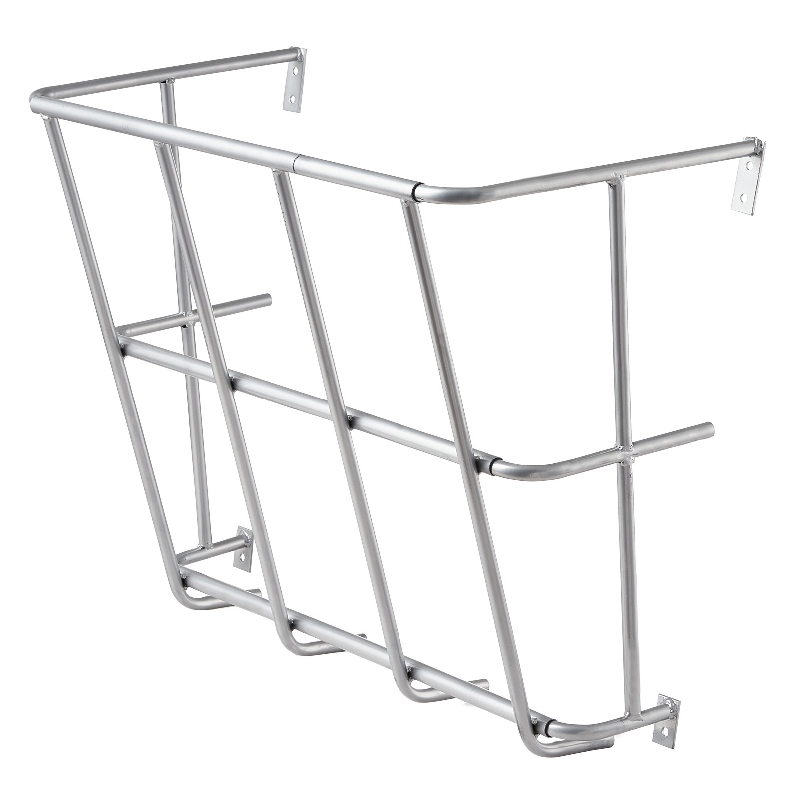 VEVOR Livestock Hay Feeder, 18.5 Gallons Large Capacity, Heavy-Duty Steel Goat Hay Rack, 24.4" Long Wall Mounted Horse Hay Holder, Multiple Sided Feeding Rack for Sheep Farm Livestock Indoor Outdoor