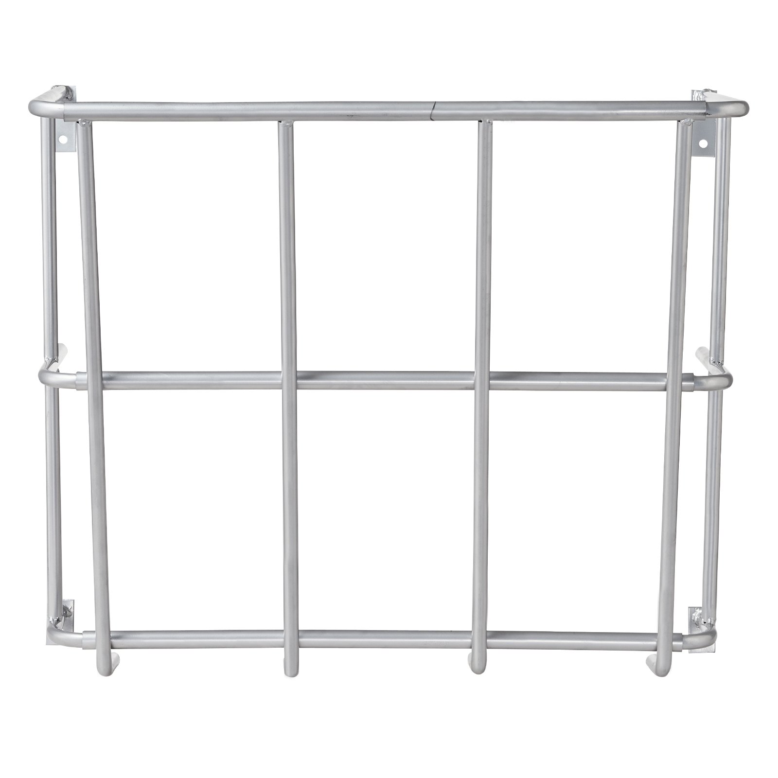 VEVOR Livestock Hay Feeder, 18.5 Gallons Large Capacity, Heavy-Duty Steel Goat Hay Rack, 24.4" Long Wall Mounted Horse Hay Holder, Multiple Sided Feeding Rack for Sheep Farm Livestock Indoor Outdoor