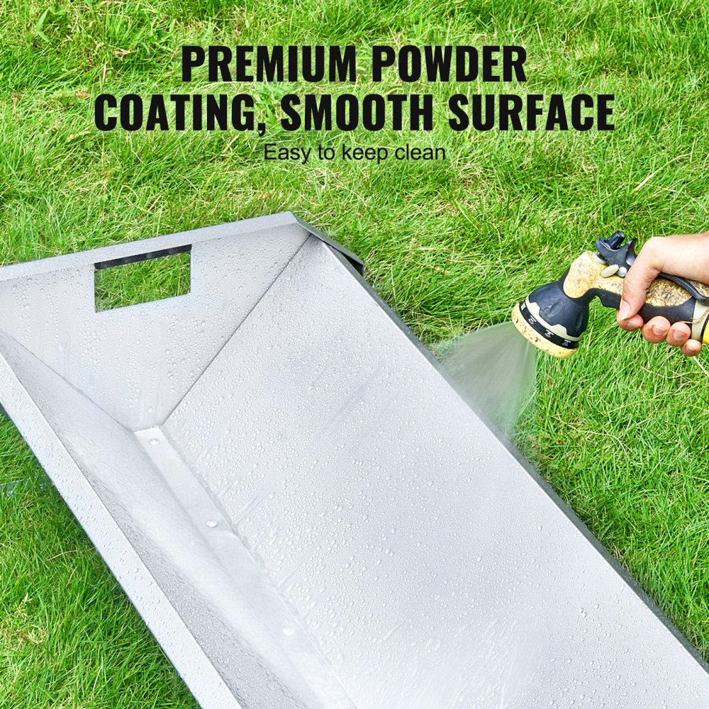 VEVOR Voerbak voor Vee, 114 x 49 x 28 cm, Voerrek, Robuuste Stalen Hooirek, Voerbak voor Schapen van Gegalvaniseerd Staal, Voor het Voeren van Paarden, Schapen, Varkensstallen, Voerdispenser