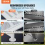 VEVOR livestock stand with reinforced edge welding, doubled stability, and secure ground nails.