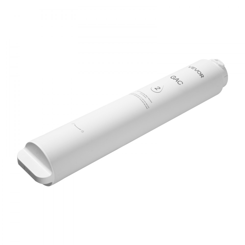 VEVOR GAC actieve kool vervangingscartridge voor omgekeerde osmose-systemen (RO-systemen), 5 μm, eenvoudig te vervangen binnen 12 maanden, voor omgekeerde osmose-systemen onder de gootsteen SS-201/SS-202/SS-203/SS-204/SS-205/SS-206