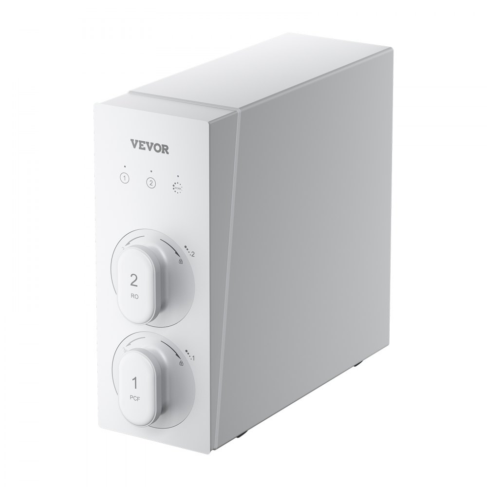 VEVOR Omgekeerde osmosesysteem 800 GPD 8-traps tankloze boiler Omgekeerde osmose waterfilter, onderbouw waterfiltersysteem met Smart Display kraan, 2:1 verhouding zuiver water tot afval