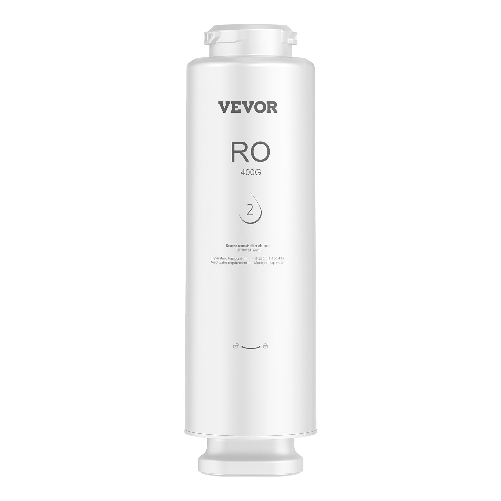 VEVOR Omgekeerde Osmose Systeem Vervanging 400 GPD 9-Stage Waterfilter Vervanging voor Omgekeerde Osmose, RO Filter Cartridge voor 24 Maanden, Vermindert Lood, Chloor, Roest, Compatibel met SS-002 Onder-Spoel Waterfilter