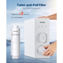 VEVOR PCF Composite Filter Vervanging voor SS-001/003/005 Onder-Sink Waterfilter