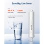 VEVOR Remineralization Filter, 1100 Gallons Remineralization Water Filter Replacement, 1/4" Quick Connect Mineral Filter, Restore Essential Minerals for Water Purifier, Under Sink Water Filter System