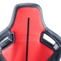 VEVOR Racing Seat Verstelbare Racing Cockpit met brede kantelhoek en zeer veerkrachtig schuim 2 stuks Racing Chair met zacht PVC-leer en Q235B-schuif, geschikt voor raceauto's en go-karts