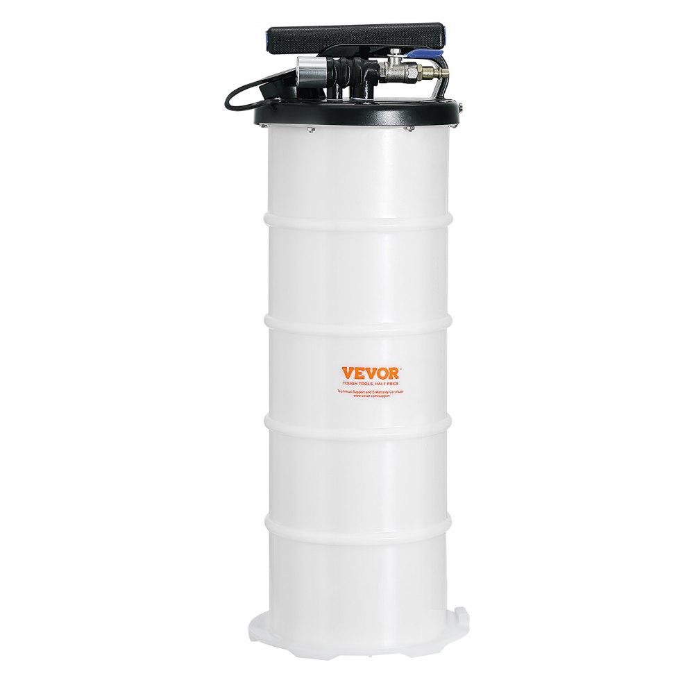 VEVOR Oliezuigpomp 6,5L Handmatige pneumatische oliezuiginrichting 0,4-0,8 MPa Olieverversingspomp Autozuigpomp Handpomp Vloeistofzuigpomp Geschikt voor het aanzuigen van motorolie, versnellingsbakolie, remvloeistof