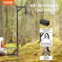 VEVOR Deer Hitch, 390 lbs Load Capacity, Truck Deer Hitch with Winch and Gambrel Kit, 2-inch Receiver, Height Adjustable and 360 Degree Rotatable, Carbon Steel