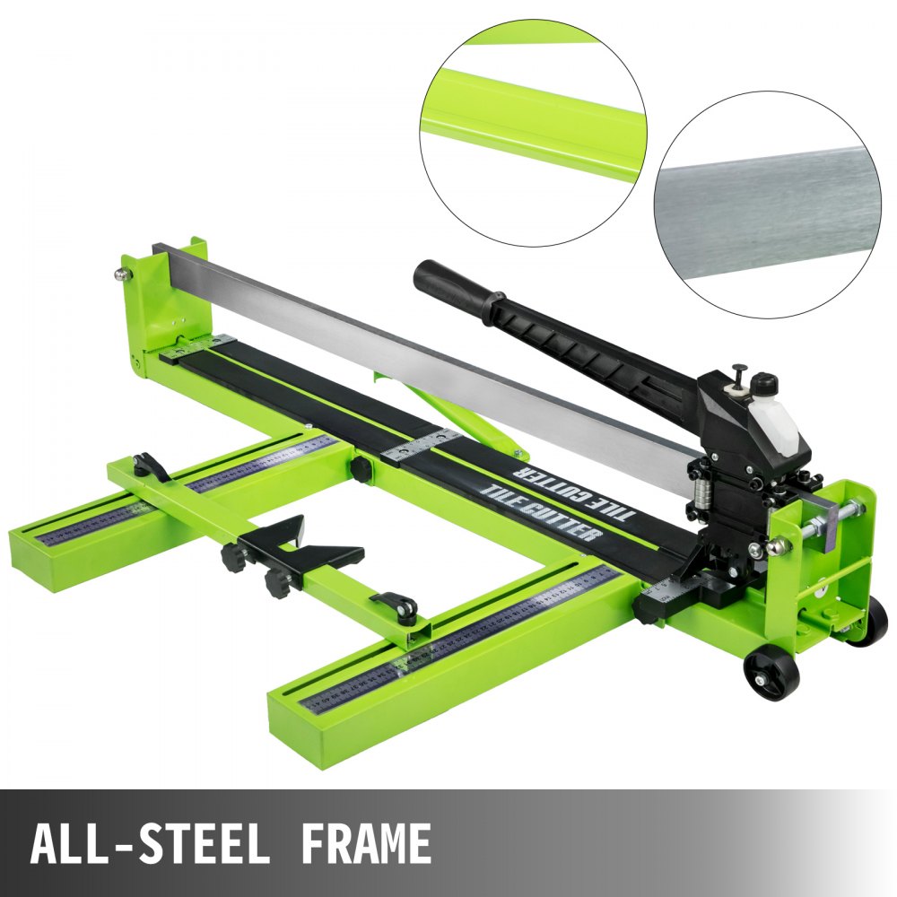 VEVOR Tile Cutter 31.5-Inch Manual Tile Cutter 1.4-Inch Tile Cutting Machine Ceramic Porcelain Tile Cutter with Laser Guide All-Steel Frame and Bonus Spare Cutter Wheels Tile Cutter Hand Tool