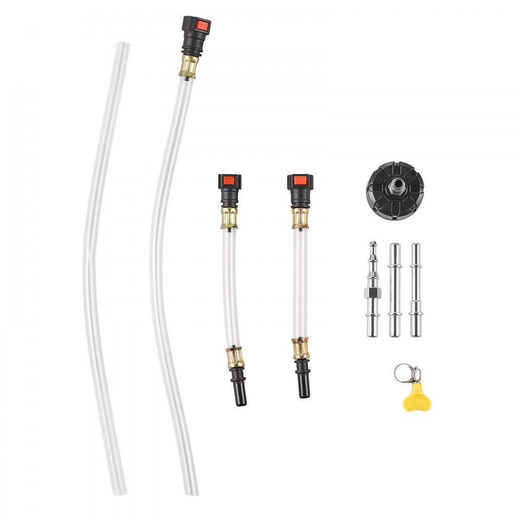 VEVOR 1.5 L Fluid Extractor, Manual Automotive Fluid Pump Extractor, Oil Syringe with Long Hose and Extension Tubes Easy Oil Change, Suction Pump for Lawn Mowers Cars Ships Golf Carts Motorcycles