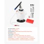 VEVOR versnellingsbakoliepomp, 7,5 liter inhoud, handmatige ATF-olievuller met 8 ATF-adapters en 120 cm uitlaat, olieafzuigpomp met HDPE-tank voor auto's en grasmaaiers
