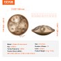 VEVOR Handpan Drum, 22 in & 10 Notes, D Minor Hand Drum, Hand Pan Drum Instrument with Mallets, 432Hz Handpan Stand & Carry Bag, Steel Healing Sound Drum, Percussion Instruments for Adults Beginners