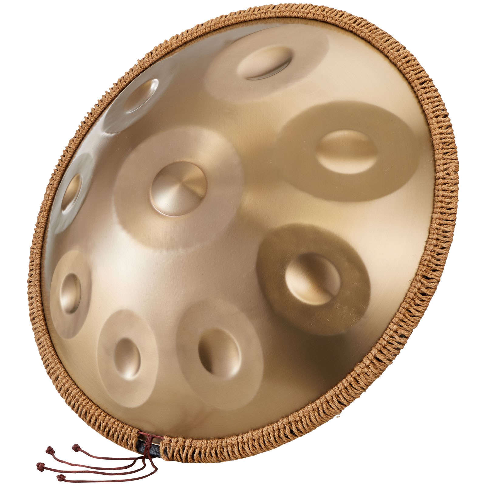 VEVOR Handpan Drum, 55 cm, 9-tonige stalen tongtrommel, 432 Hz, D mineur, met geweven randbescherming, 2 mallets en draagtas, kleurecht percussie-instrument voor professionele optredens.