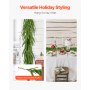 VEVOR Christmas Garland, 5-FT Realistic Norfolk Pine Garland, Evergreen Real Touch Artificial Faux Greenery Garlands, for Holiday Indoor Outdoor Xmas Decoration on Table, Mantel, and Fireplace