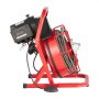 VEVOR Rioolreinigingsmachine 50 FT x 3/8 Inch, Rioolveer met Handmatige Aanvoer, 250 W Elektrische Rioolreinigingsmachine met 4 Snijmessen en Luchtgeactiveerde Voetschakelaar voor 2" tot 4" Buizen