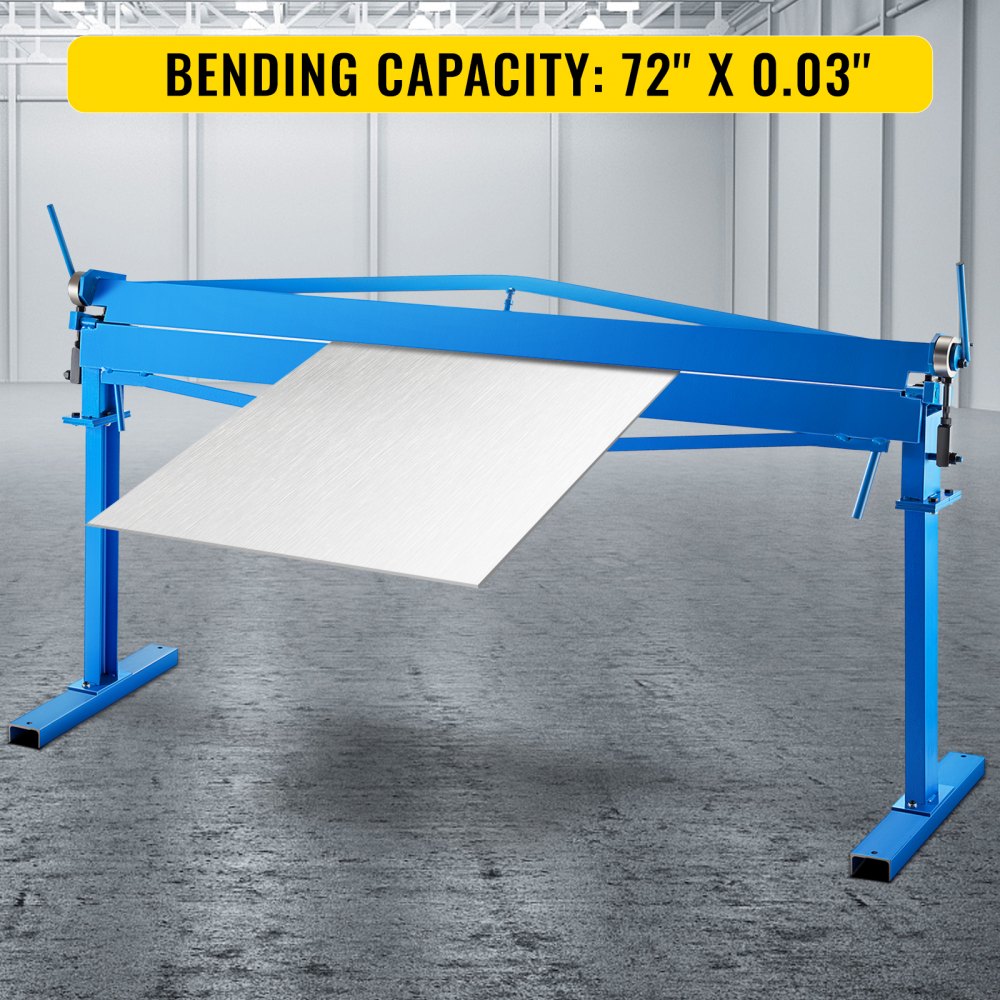 VEVOR Afkantbank 2000x360x650 mm Zwenkbuigmachine Staal Kantbank met 1830x0,8 mm Buigcapaciteit en 120