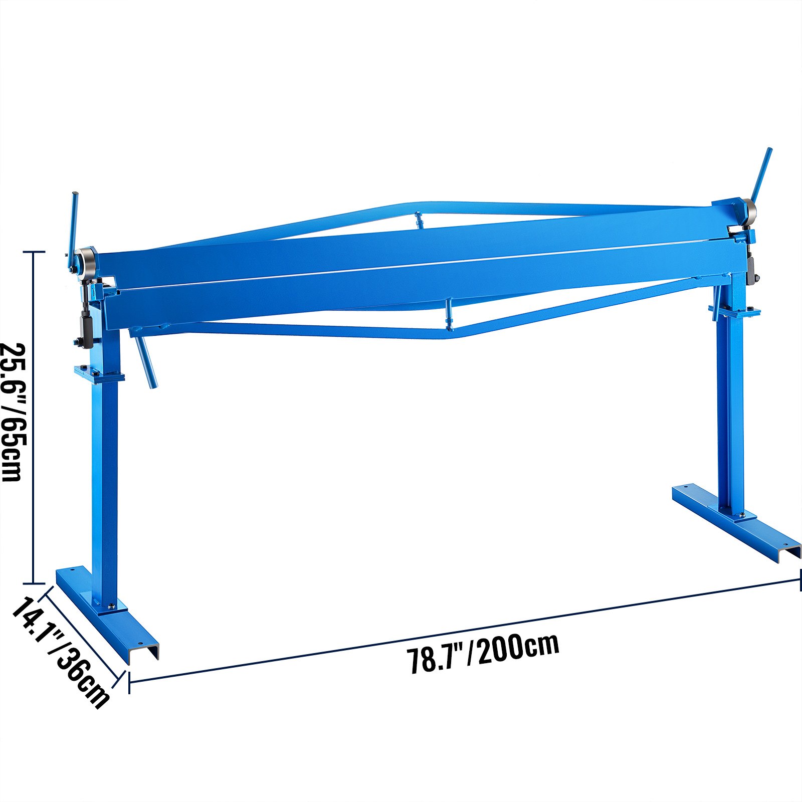 VEVOR Afkantbank 2000x360x650 mm Zwenkbuigmachine Staal Kantbank met 1830x0,8 mm Buigcapaciteit en 120