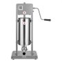 VEVOR Handmatige worstvulmachine 5L Verticale worstvulmachine Vleesvuller met 2 snelheden (snel/langzaam), Robuuste roestvrijstalen vuller met 5 worstvulbuizen, Vleesvulling