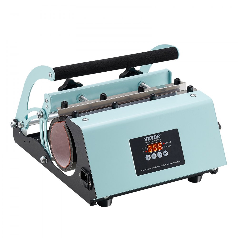 VEVOR Tumbler Heat Press, 11-30 oz Mokpers, Snelle en gelijkmatige verwarming, Tumbler Press met sublimatiepapier, tape en handschoenen, temperatuur- en tijdsinstelling, voor sublimatiemokken, kopjes, mokken, groen