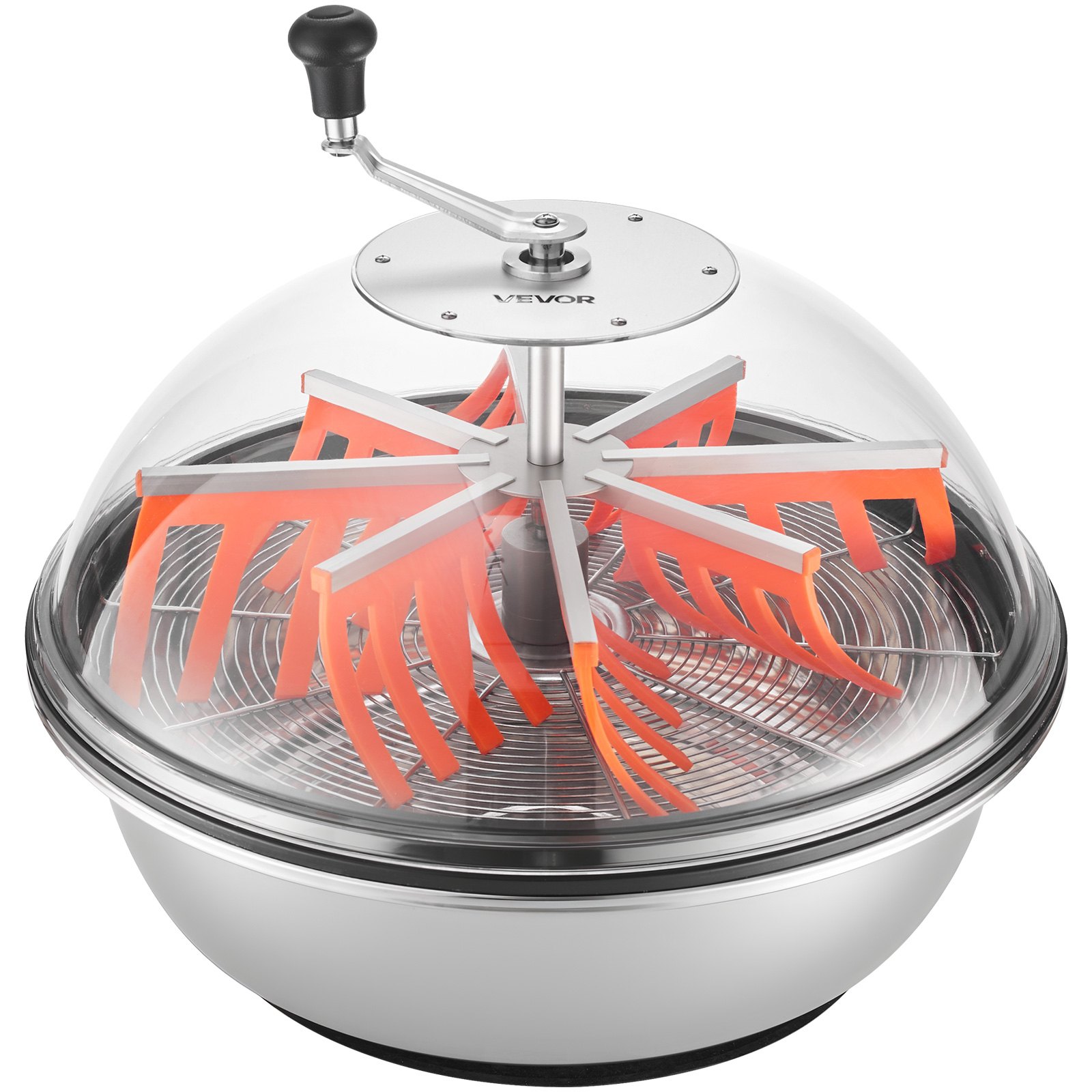 VEVOR Bud Leaf Bowl Trimmer, 24 in Manual Bud Trimmer, with Sharp Stainless Steel Blades, Visual Cutting, Wet & Dry Hydroponic Cutting Machine, Twisted Spin Cut for Plants Leaves Buds Flowers