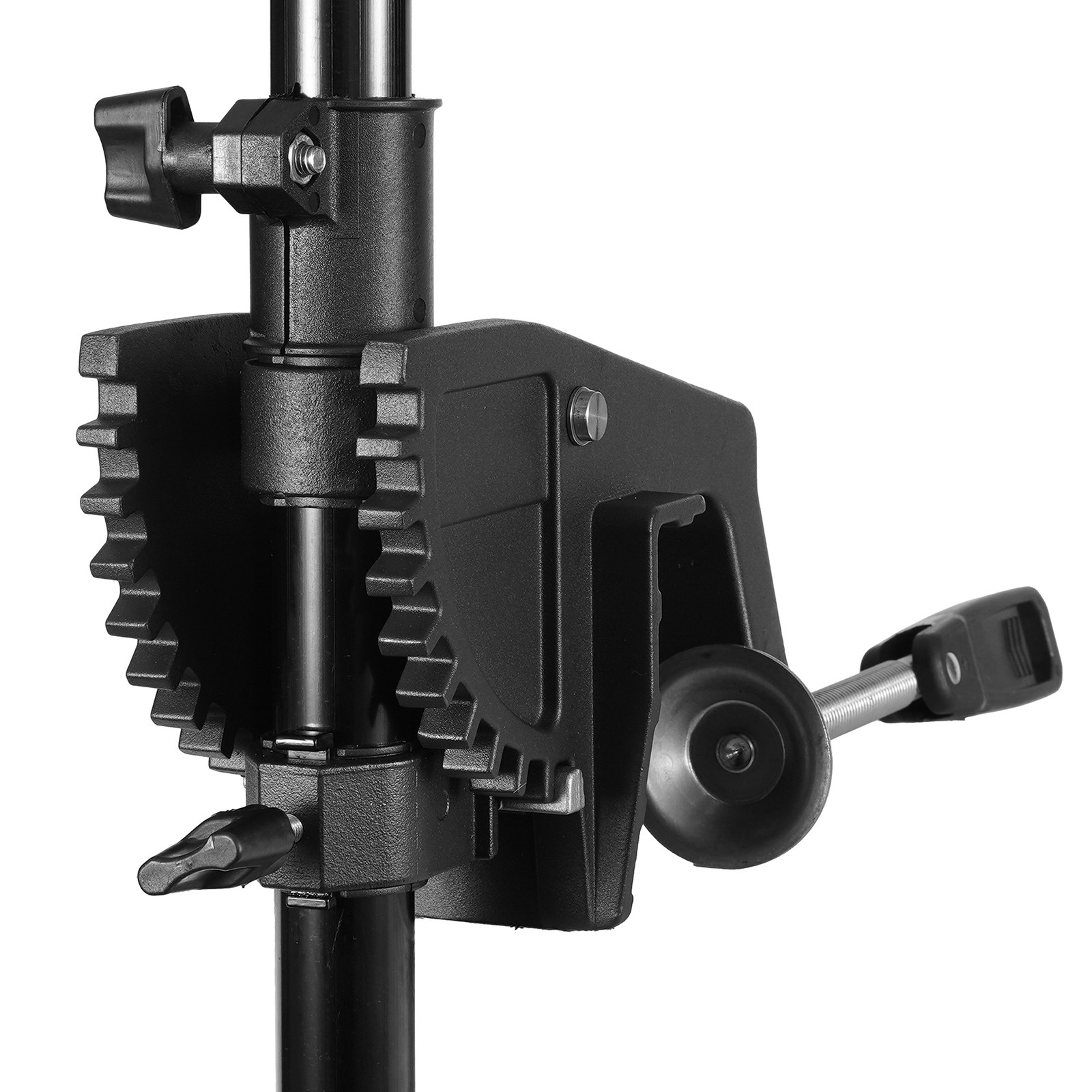 VEVOR elektrische buitenboordmotor, spiegelgemonteerde bootmotor, 12V, 25kg stuwkracht, 8-snelheden sleepmotor met batterij-indicator, voor kajaks, zoetwater-/zoutwatervisboten, 76cm schacht