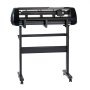 VEVOR Vinylsnijmachine met een maximale invoerbreedte van 72 cm, dubbele messen en led-display, instelbare vinylsnijplotterset met stickervellen, transferfolies en Signmaster-software