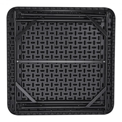 VEVOR Mahjong tafel, vierkante 4-speler opvouwbare kaarttafel met 4 bekerhouders en 4 chipbakjes, draagbare domino speeltafel met 1 set dominostenen voor Mahjong pokerpuzzels, 89,9 x 89,9 cm, wit