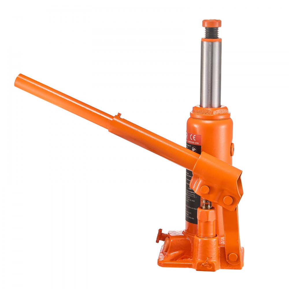 VEVOR Hydraulic Bottle Jack, 4 Ton (8818.4 lbs) Capacity, 7.3-13.8 Inch Lifting Range, Heavy Duty Welded Bottle Jack for Car, SUV, Pickup, Auto Repair, House Lift and Agricultural Equipment, Orange