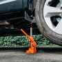 VEVOR hydraulische fleskrik met 6 t capaciteit, 195-375 mm hefbereik, fleskrik met lassysteem voor auto-pick-up SUV autoreparatie, fleskrik oranje autokrik zwaar