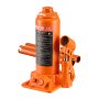 VEVOR hydraulische fleskrik met 6 t capaciteit, 195-375 mm hefbereik, fleskrik met lassysteem voor auto-pick-up SUV autoreparatie, fleskrik oranje autokrik zwaar