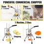 VEVOR Commercial Chopper with 4 Replacement Blades Commercial Vegetable Chopper Stainless Steel French Fry Cutter Potato Dicer & Slicer Commercial Vegetable Fruit Chopper for Restaurants & Home Kitche