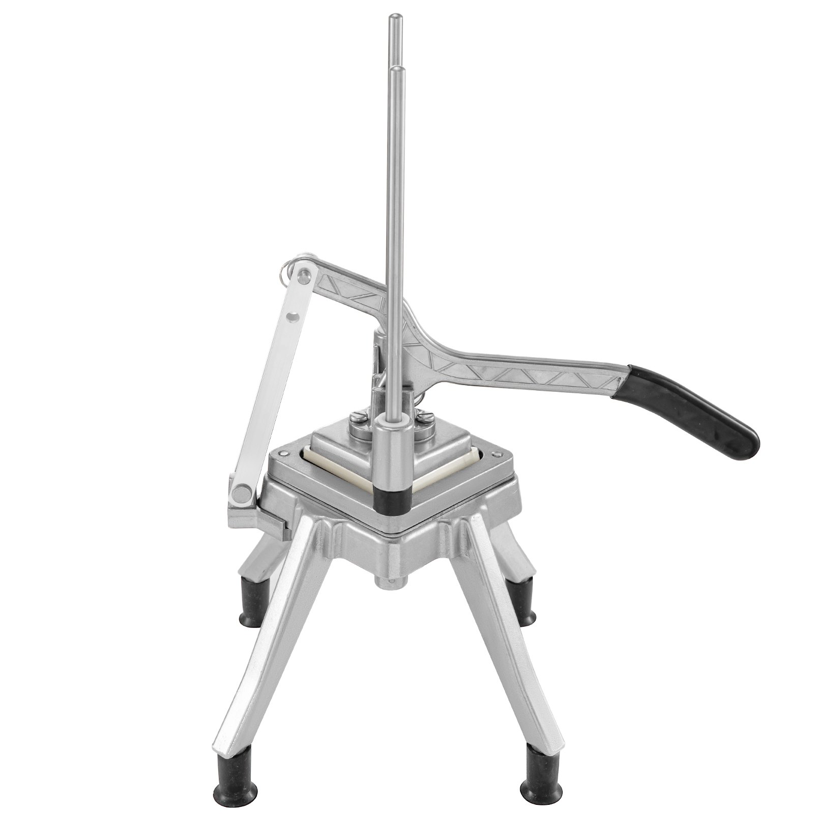 VEVOR Commerciële Frietsnijder Zilverkleurig Handmatige Frietsnijder 22 x 22 x 50 cm Aardappelsnijder van Aluminiumlegering en Roestvrij Staal zeer Geschikt voor het Maken van Frites en Salades enz