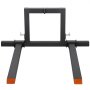 VEVOR driepunts palletvork 1270 mm, driepuntsvork 1814 kg, oranje uiteinden, tractorvorkbevestiging voor landbouw, boerderijwerk en materiaalbehandeling, stalen constructie, verstelbare breedte 734-1168 mm