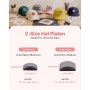 VEVOR Hat Heat Press Machine, with 2pcs Interchangeable Platens, Precise Temperature and Time Control, Hat Press for HTV Iron On and Sublimation Projects, for Caps, Headbands, Cuffs, Face Masks, Pink