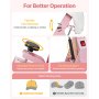 VEVOR Hat Heat Press Machine, with 2pcs Interchangeable Platens, Precise Temperature and Time Control, Hat Press for HTV Iron On and Sublimation Projects, for Caps, Headbands, Cuffs, Face Masks, Pink