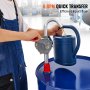 VEVOR Drum Pump 6 GPM Flow Hand Pump with Hand Crank for 5 to 55 Gallon Drums with 3-Piece Suction Tube Assembly and Hose for Transferring Fuel Oil Diesel Kerosene Aluminum Alloy