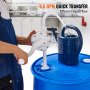 VEVOR-trommelpomp, 6,5 GPM stroom, handcrank roterende trommelpomp, voor vaten van 5 tot 55 gallon, ontworpen voor de snelle levering van water, alcohol en bijtende vloeistoffen