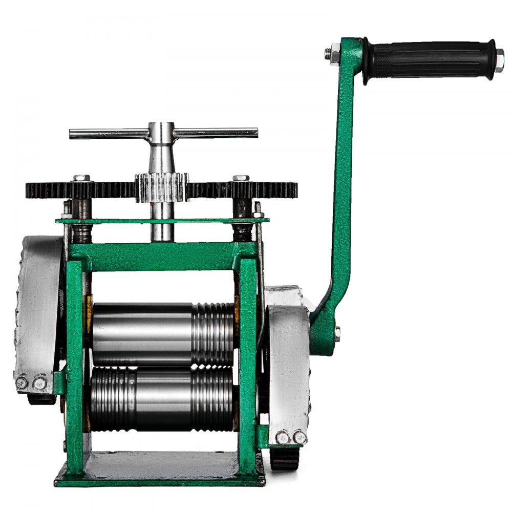 VEVOR Combination Rolling Mill Machine Rolling Mill Jewellery 85mm Roller Width Flat Rolling Manual Jewelry Press Tabletting Tool Jewelry DIY Tools(120x55mm)