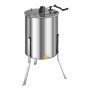 VEVOR Honingextractor, 4/8 Frame, Handmatige Tangentiële Extractor met Transparante Deksel, Roestvrijstalen Honingextractor met Hoogte Verstelbare Standaard, Honingraatextractor voor Bijenteelt