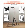 VEVOR Punching Bag Stand, Steel Heavy Duty Workout Equipment, Boxing Punching Bag Stand, Holds Up to 140 lbs, Freestanding Sandbag Rack with Weighted Base, Training Equipment for Home Gym Fitness